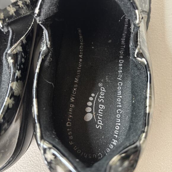 Spring‎ Step Professional Clogs Size 7 Metallic Floral Slip On Shoe Comfort Work - Picture 6 of 8